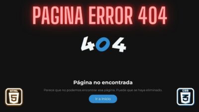 Tutorial: Cómo Crear una Página de Error 404 Personalizada con HTML y CSS❌🖥