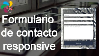 Formulario de contacto responsive con HTML y CSS