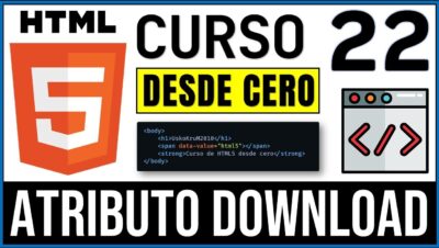 Hipervínculos HTML. Atributo DOWNLOAD Para Descargar Archivos | Curso HTML5  # 22